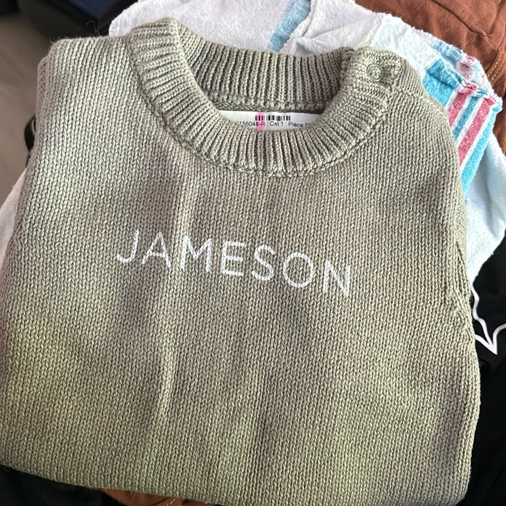 Jameson Caden lane knitted onsie